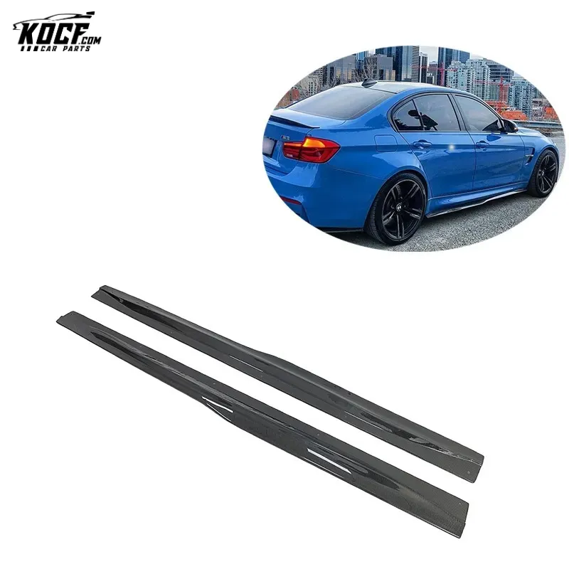 2015-19 F80 M3 PS-M style Carbon Fiber Side Skirts Rocker Panels For BMW F80 M3 F82 M4 Nice fitment