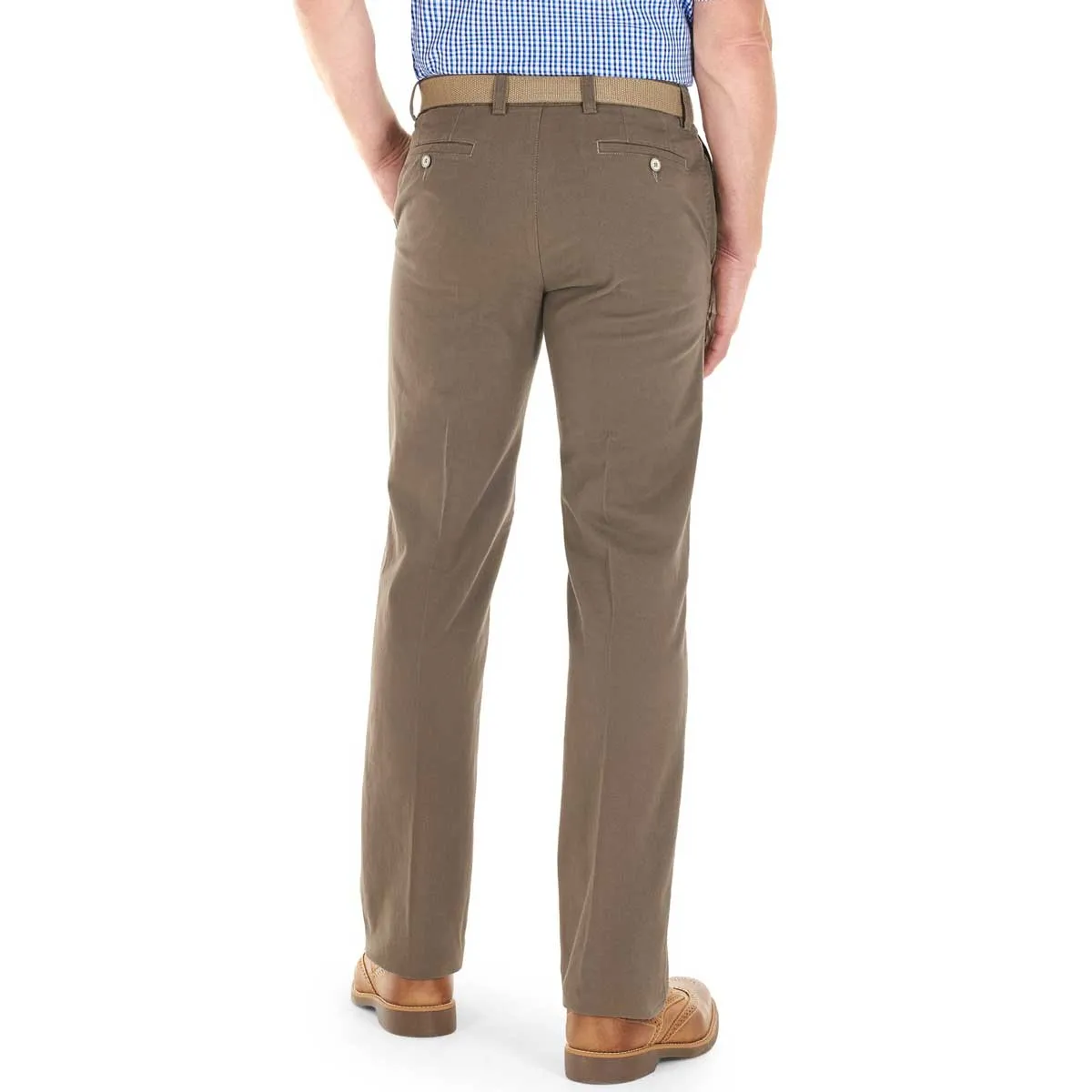 40% OFF - GURTEEN Chinos - Longford Stretch Cotton – Taupe - Size: 46 REGULAR