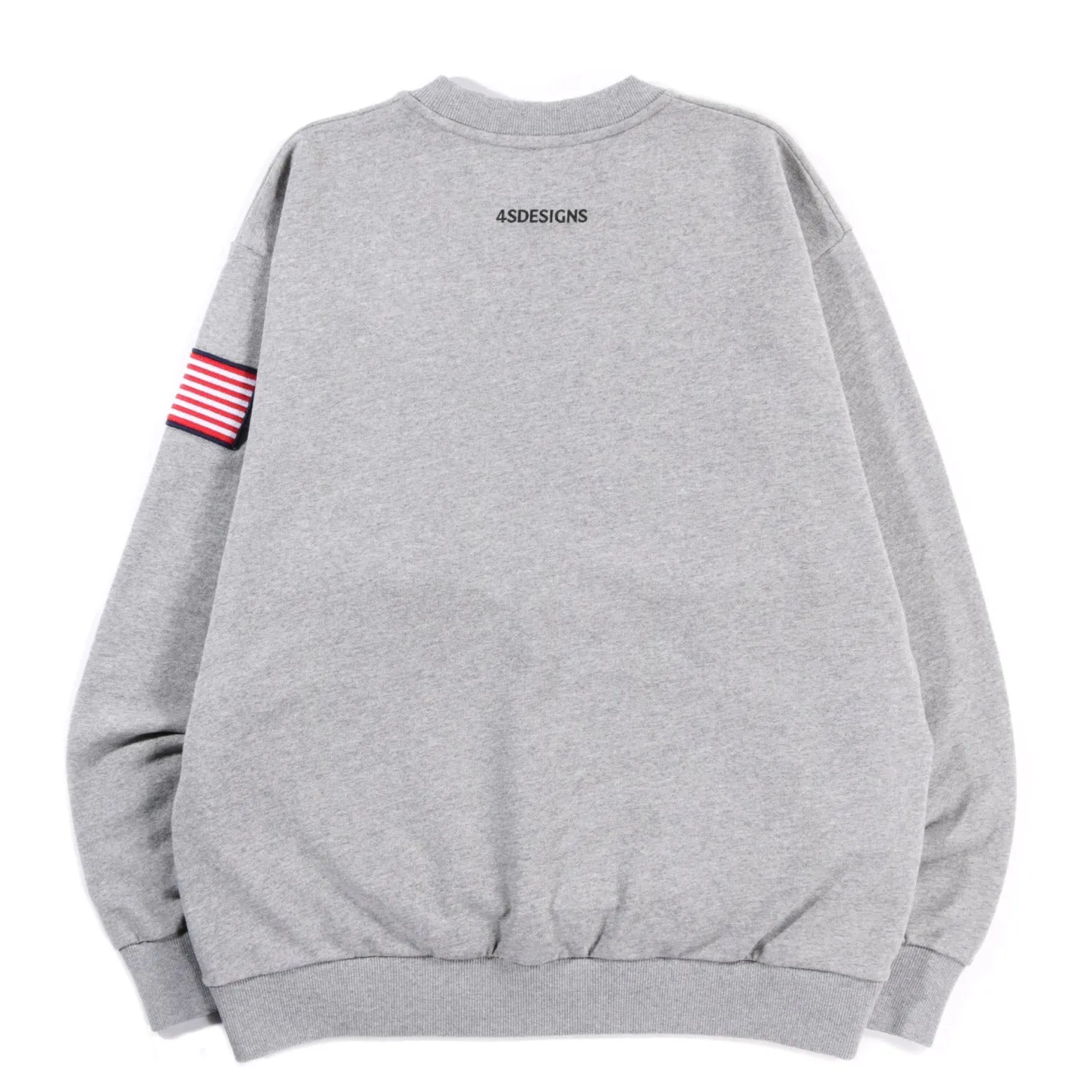 4SDESIGNS SEVEN FLAGS CREWNECK GREY MELANGE