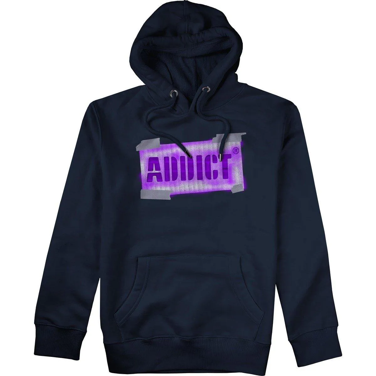 Addict Mens Graffiti Logo Hoodie