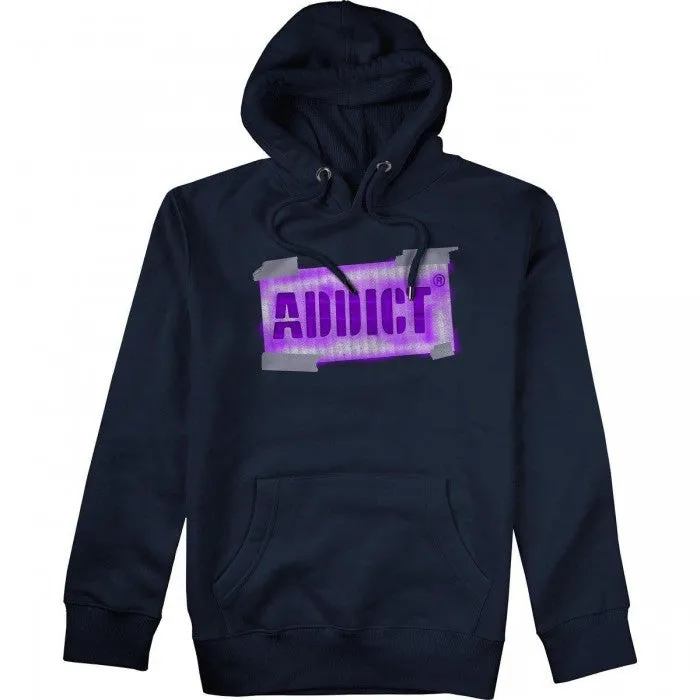 Addict Mens Graffiti Logo Hoodie