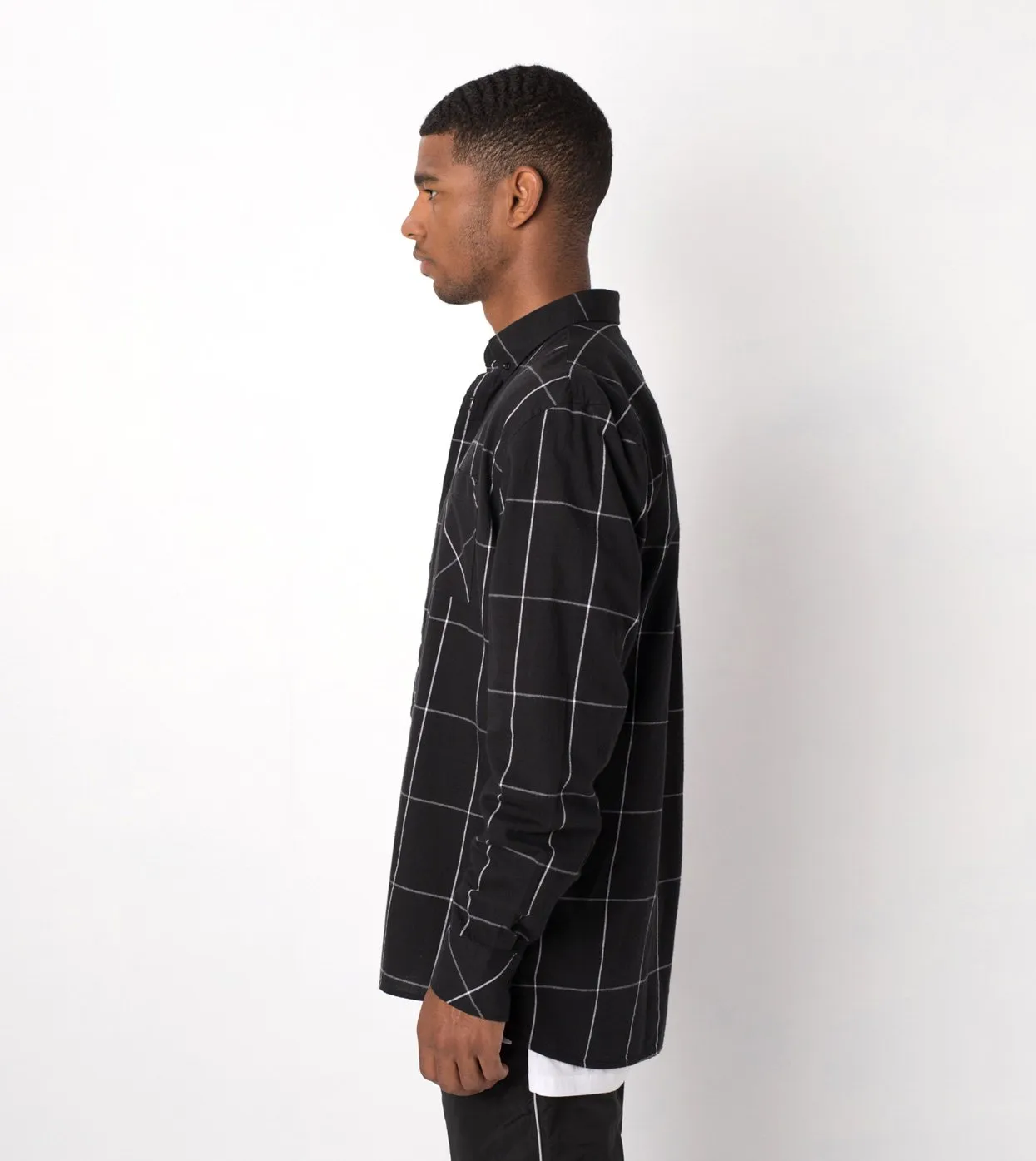 Align LS Shirt Black/White