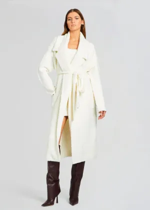 Athena Boucle Robe - Winter White