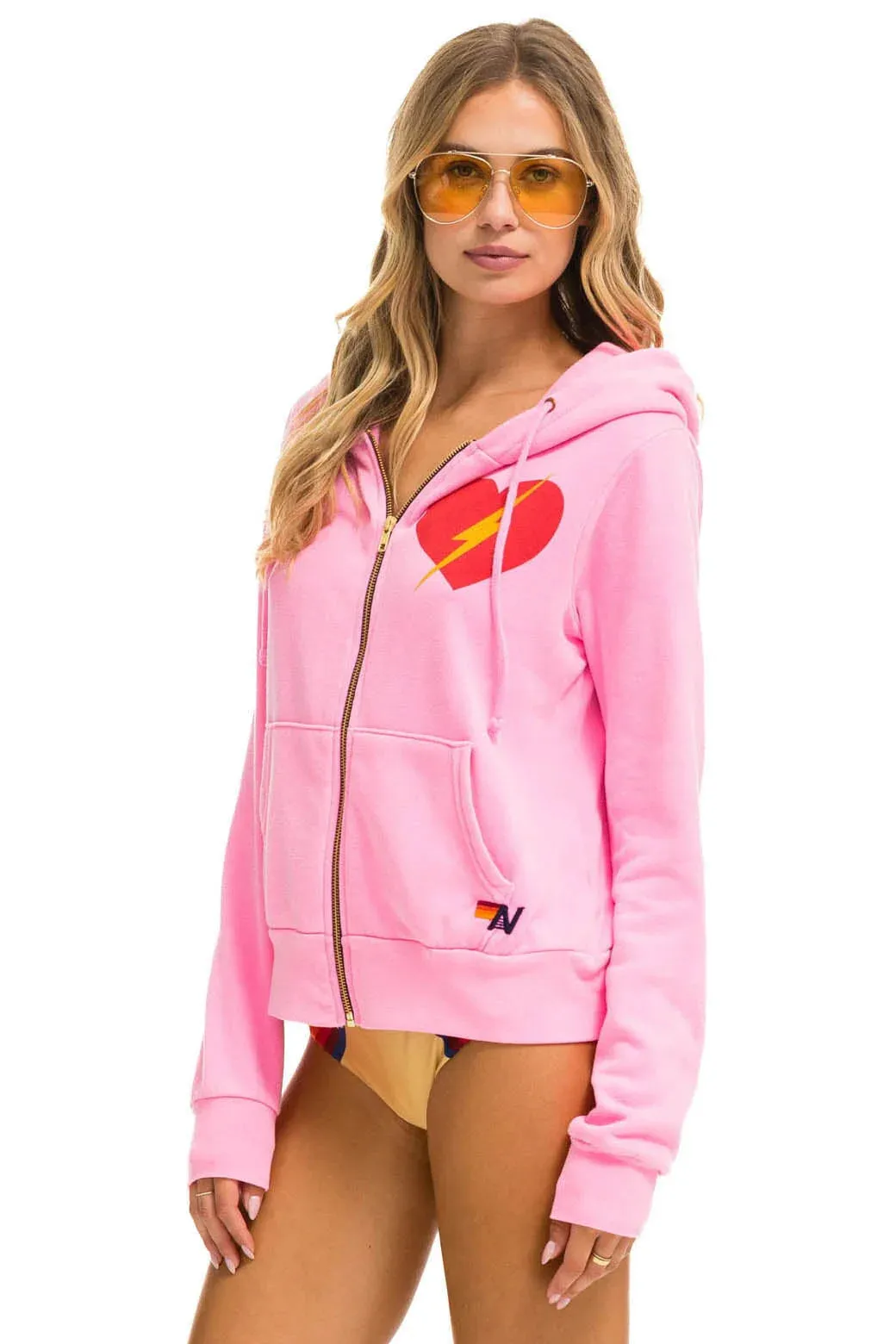 Bolt Heart Zip Hoodie