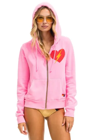 Bolt Heart Zip Hoodie