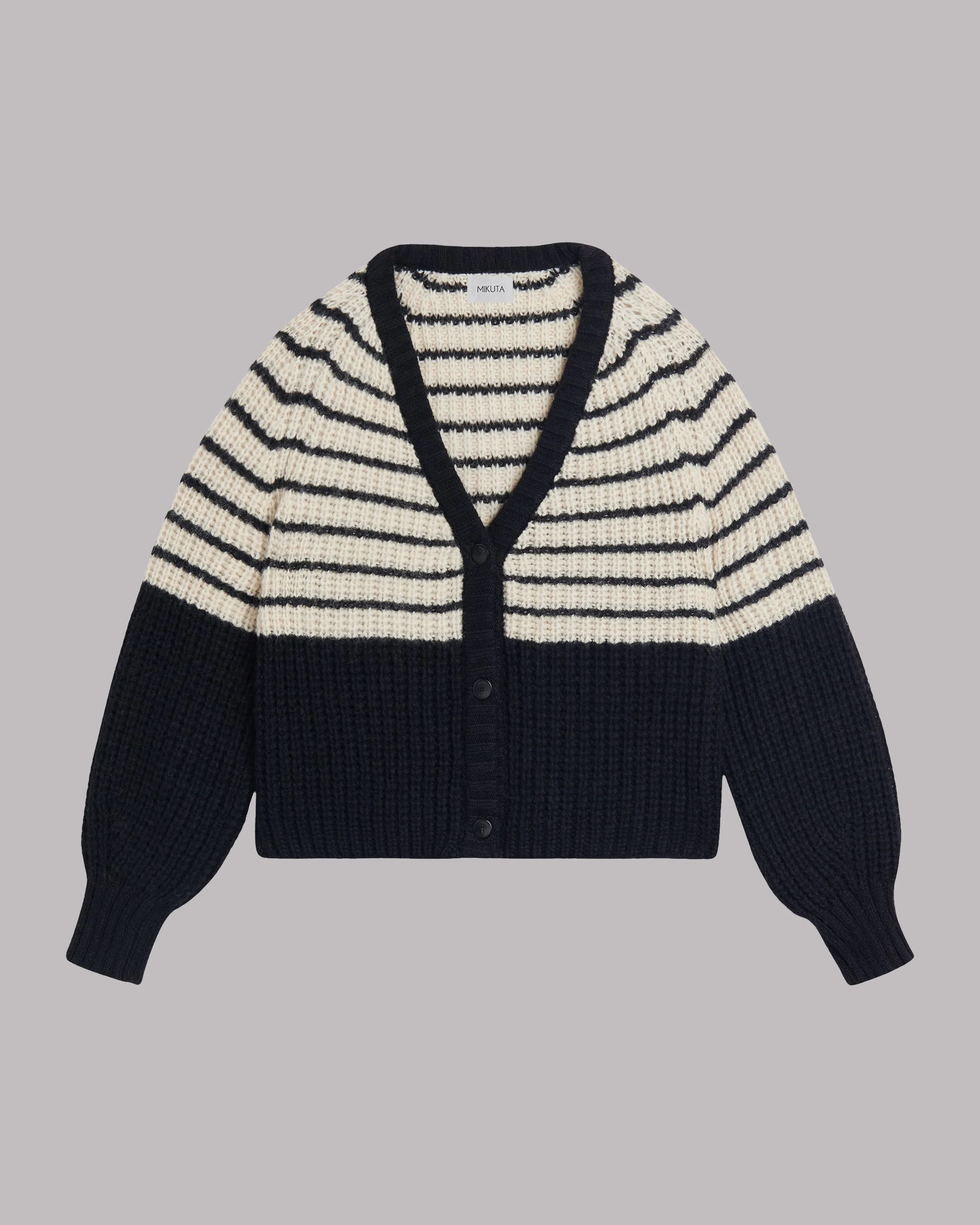 Cardigan The Striped Short Knitted