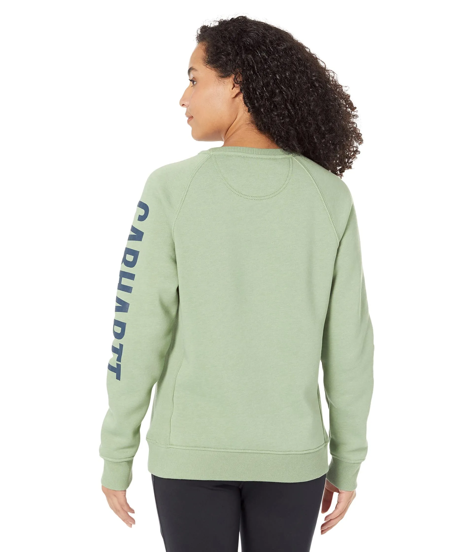 Carhartt 104410 Women's Midweight Graphic Sweatshirt - X-Small Regular - Jade Heather