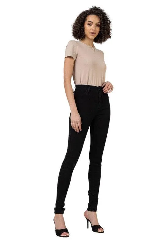 Classic High Waisted Black Skinny Jeans