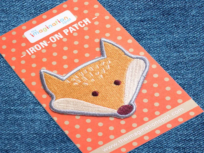 Clearance Iron on Patch - Fox Patch - Embroidered Patches