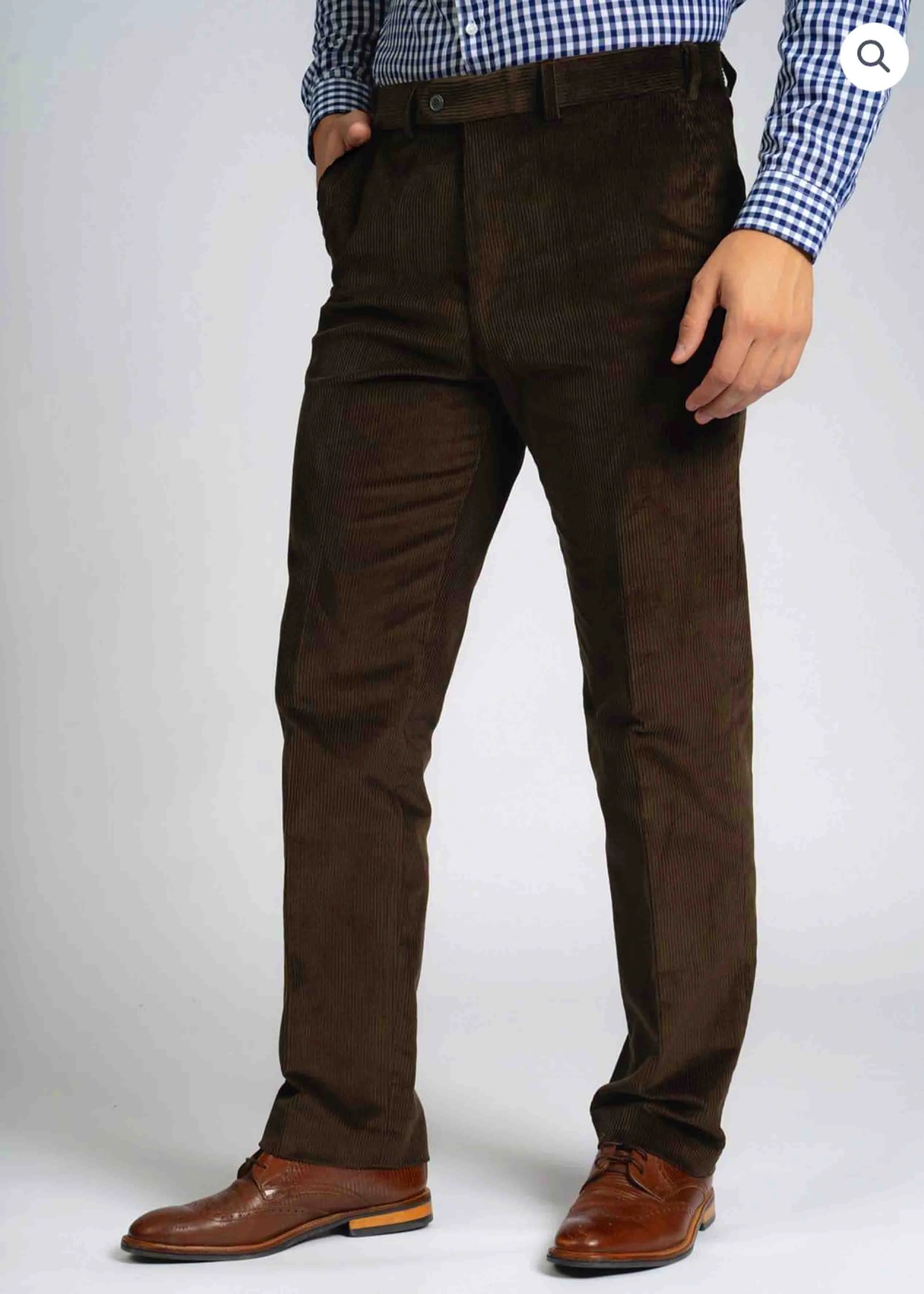 Collin Corduroy VELCRO® Brand Fastening Trousers