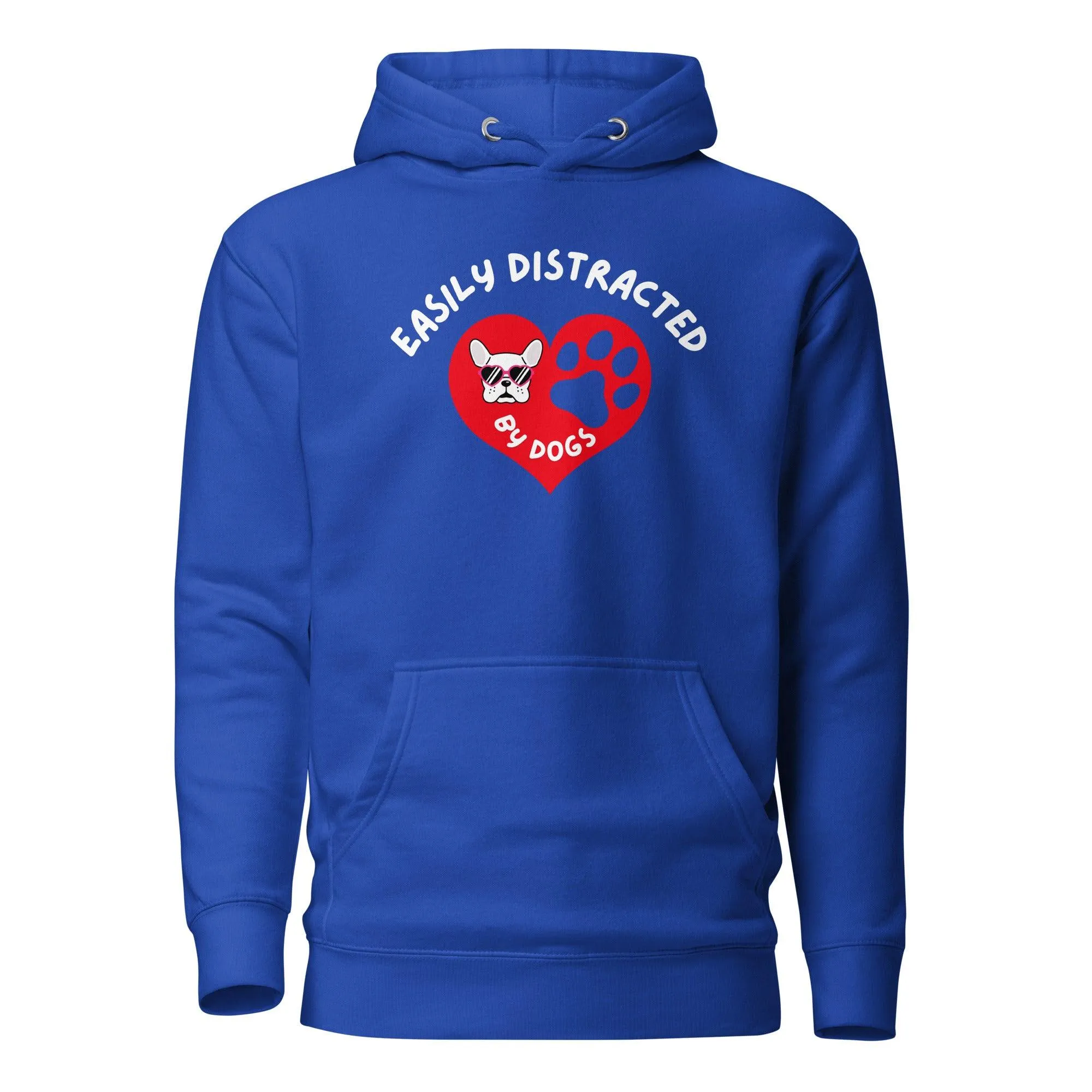 Dog Lover Premium Cotton Hoodie, Easily Distracted By Dogs