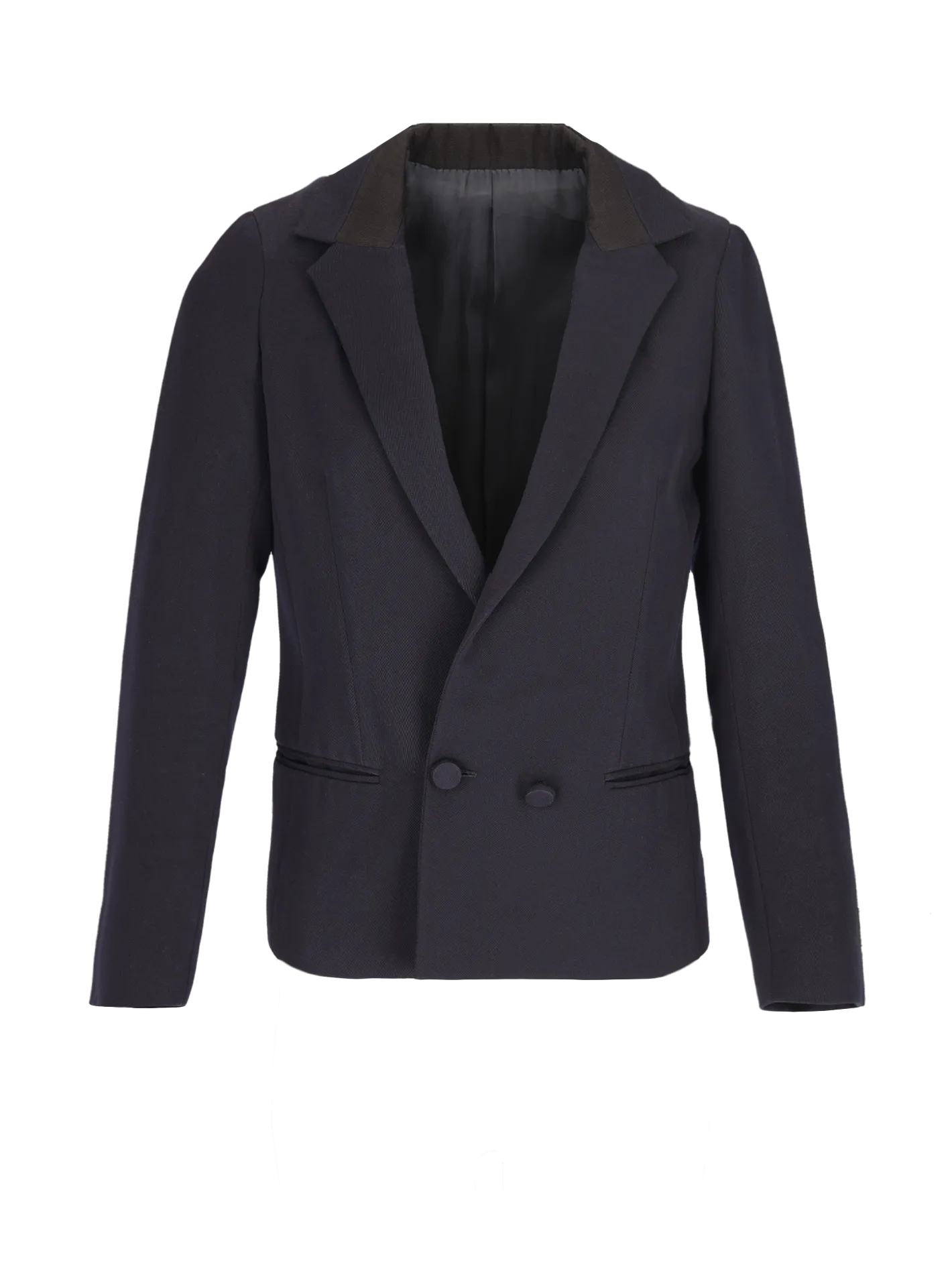 double-breasted wool blazer