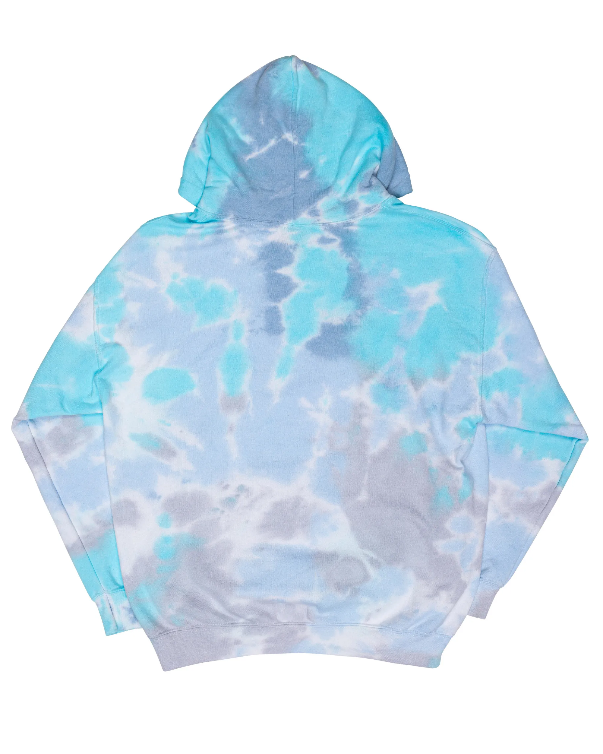 Dream Cloud Dye Essential Fleece Hoodie - Turquoise