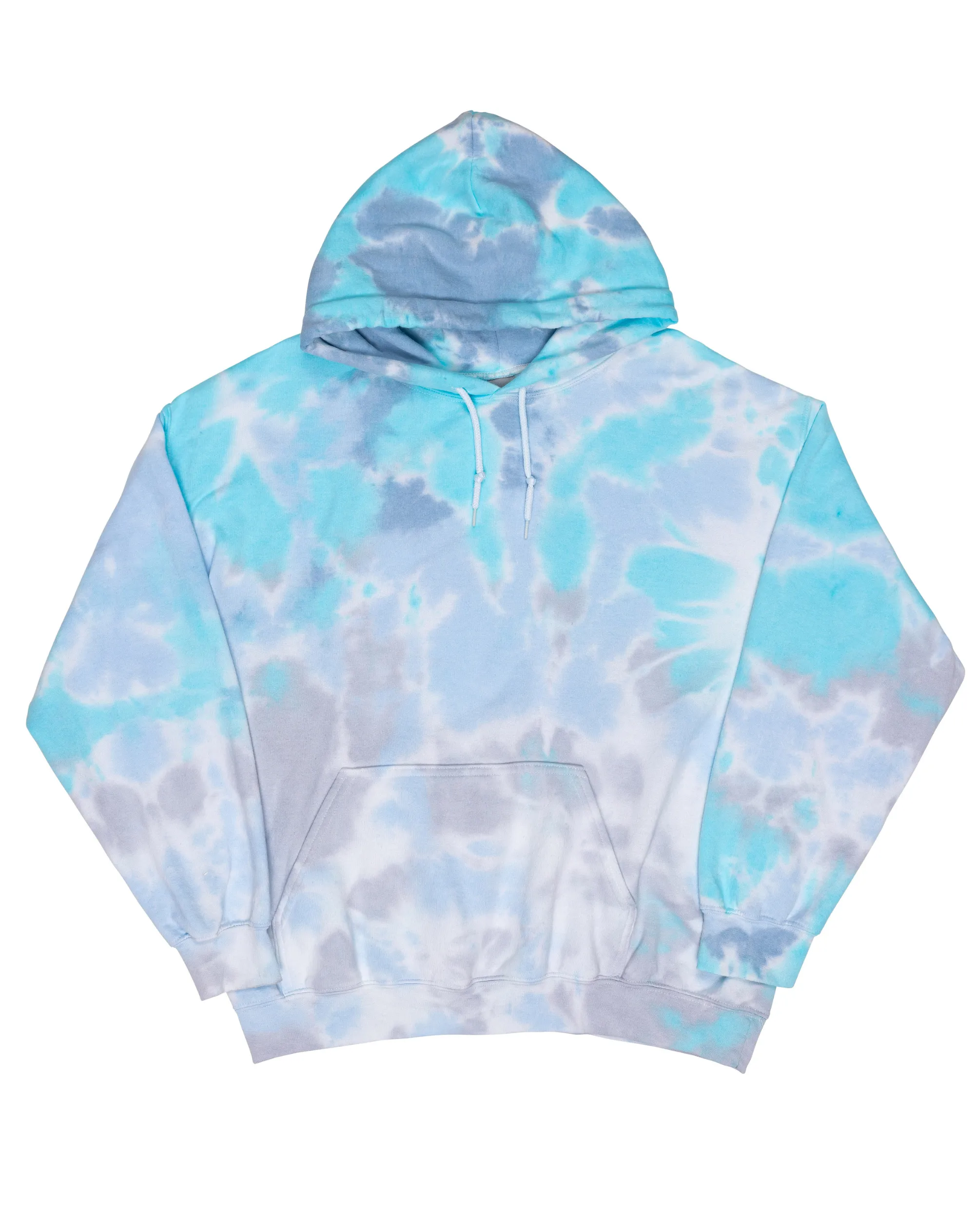 Dream Cloud Dye Essential Fleece Hoodie - Turquoise