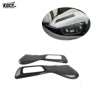 Dry Carbon G80 M3 Fiber Interior Trim Side Seat Trim Frame Panel Cover Bezel Fit For BMW G80 M3 G82 M4 2021 