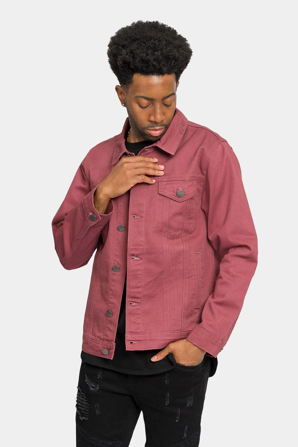 Essential Colored Denim Jacket