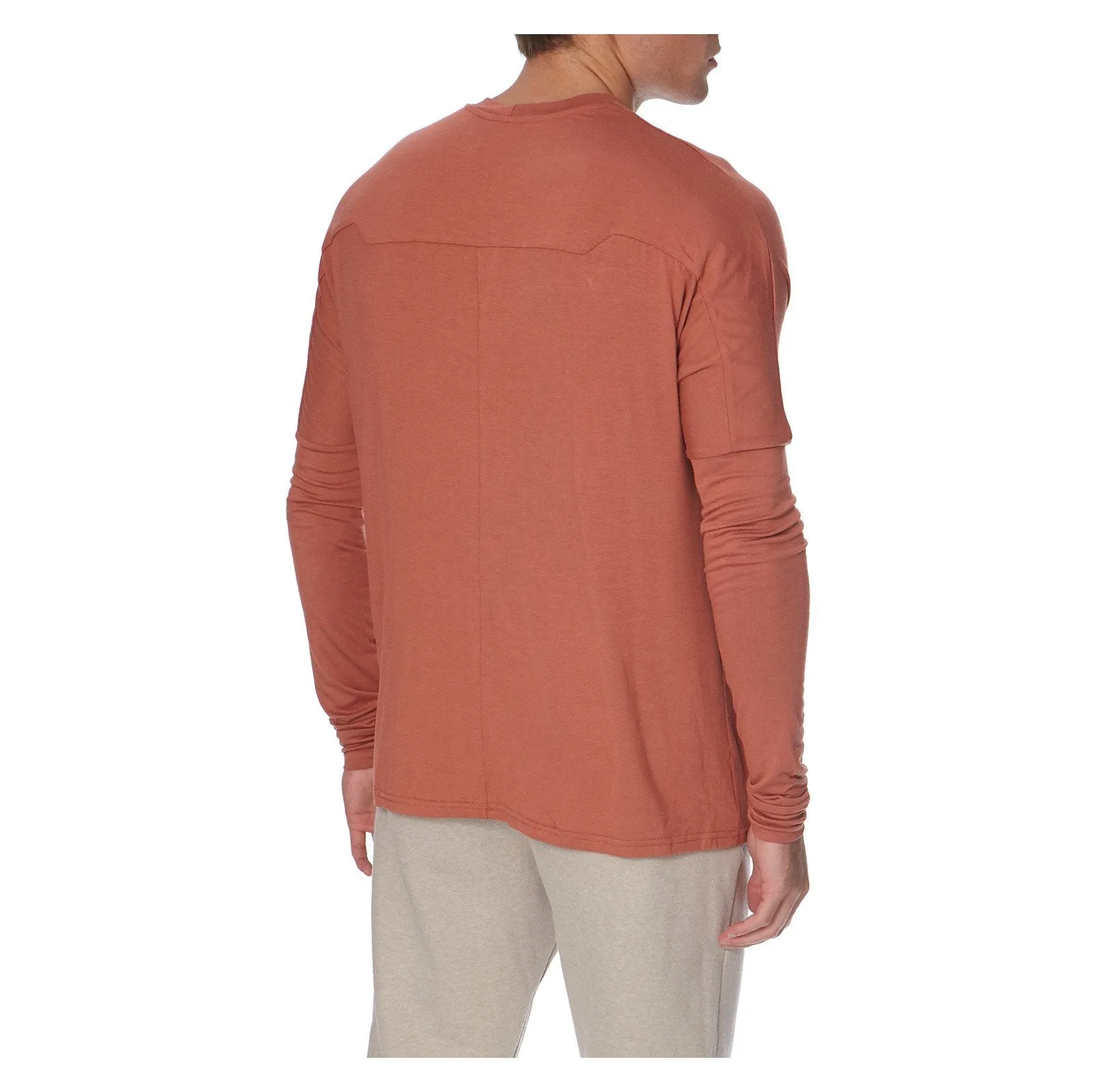 ESSENTIAL LONG SLEEVE TEE RUST