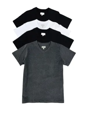 Essential Premium V-Neck 4-Pack