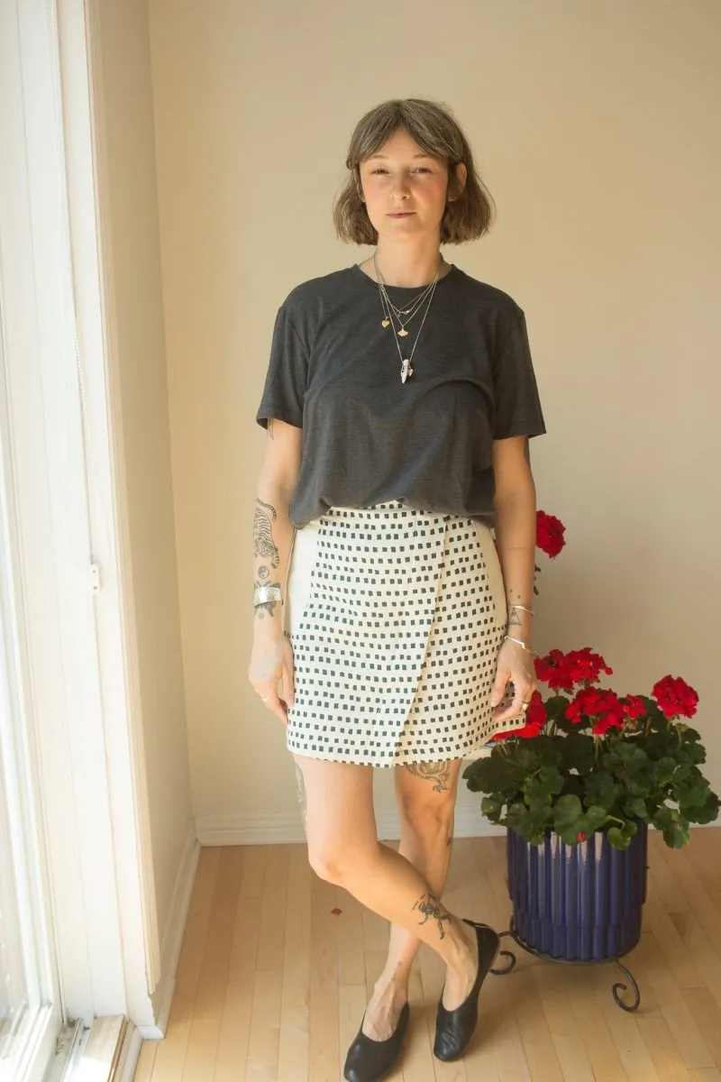 Eve Gravel Sabah Skirt - Light or Dark Jacquard (Online Exclusive)