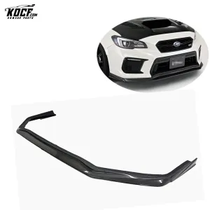 Fits 2015-18 Subaru WRX STi VAB VAG VA-style Carbon Fiber Front Bumper Lip Spoiler Splitter