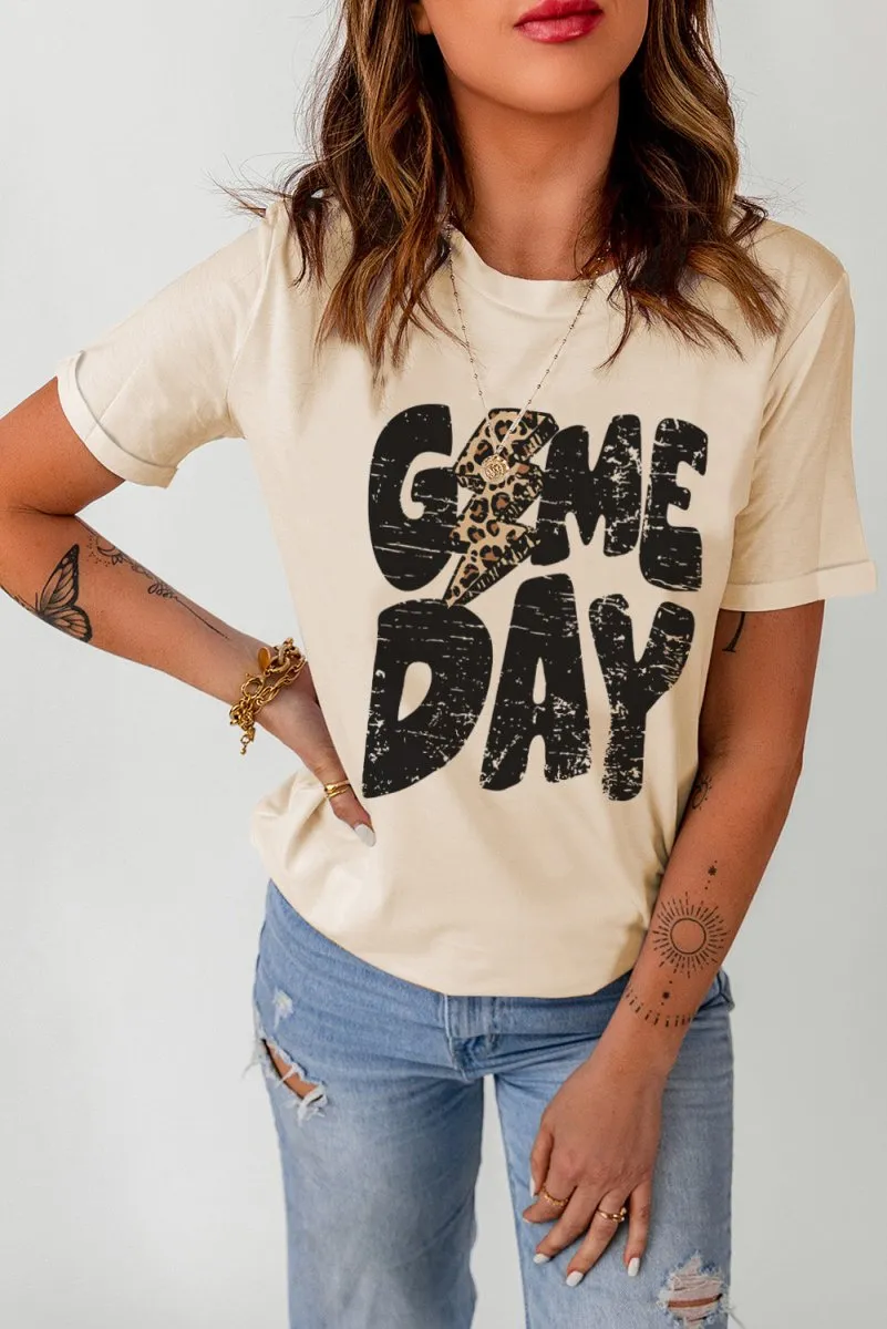 Football Khaki "Game Day" T Shirt