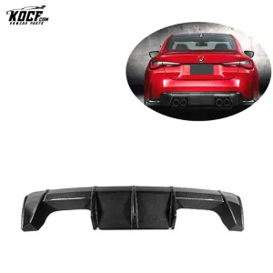 For 2020-22 BMW G80 M3 G82 M4 G83 Carbon Fiber Rear bumper Diffuser Spoiler Mp-Euro Style