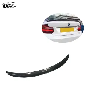 For BMW F22 m235i Rear Spoiler Wing P Style Carbon Fiber Rear Trunk Spoiler F87 M2 M2C