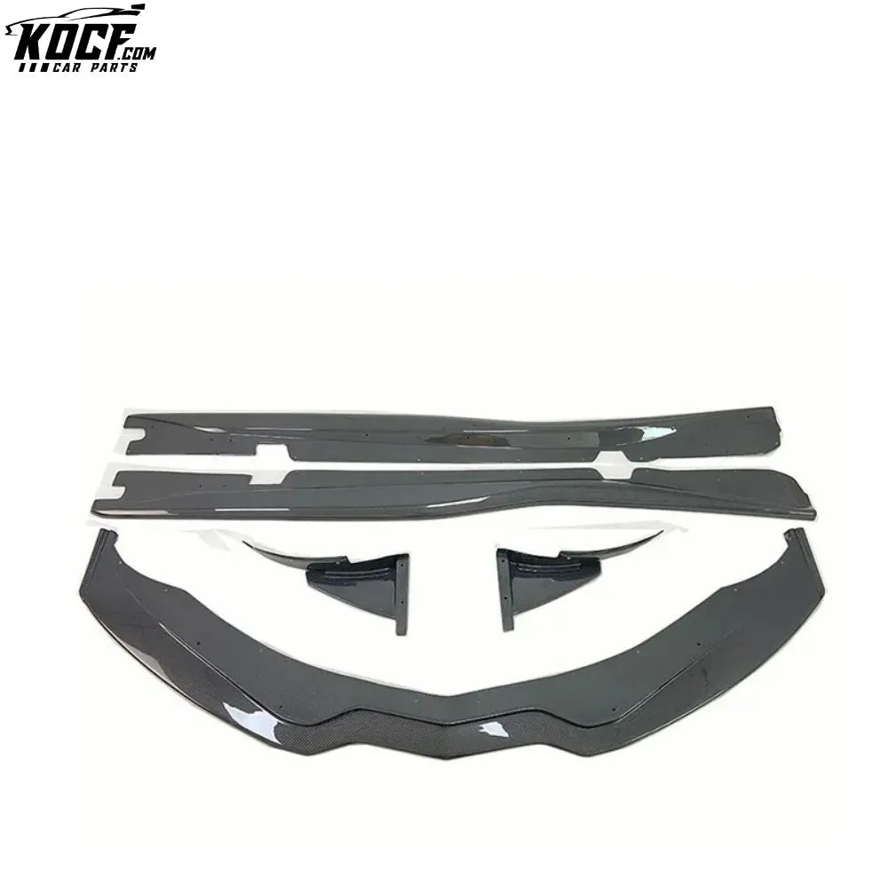 For C7 Z06 Body kit Carbon Fiber Front Bumper Splitter Lip Body kit For Corvette C7 Z06