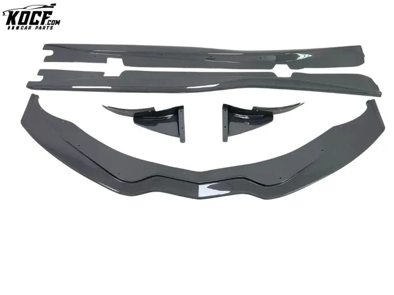 For C7 Z06 Body kit Carbon Fiber Front Bumper Splitter Lip Body kit For Corvette C7 Z06