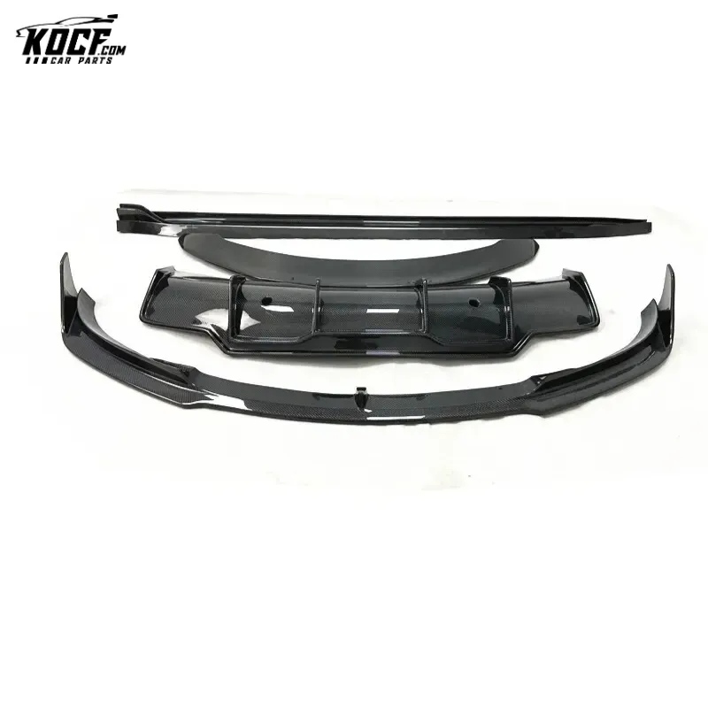 For Tesla Model 3 Body kit Vor style Carbon Fiber Front Bumper Splitter Side skirts Diffuser Spoiler