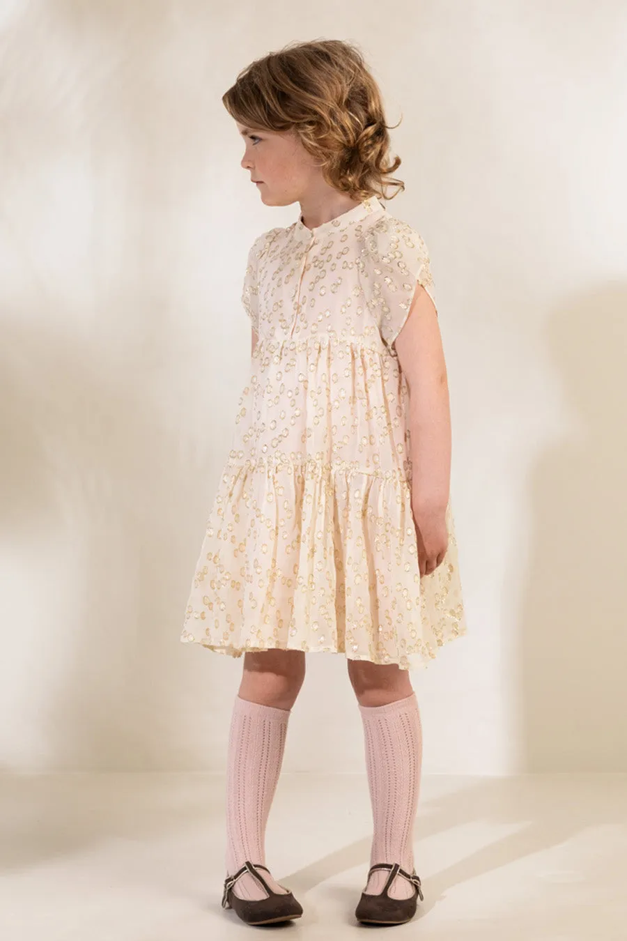 Girls Dress MarMar Copenhagen Delanne Eggshell