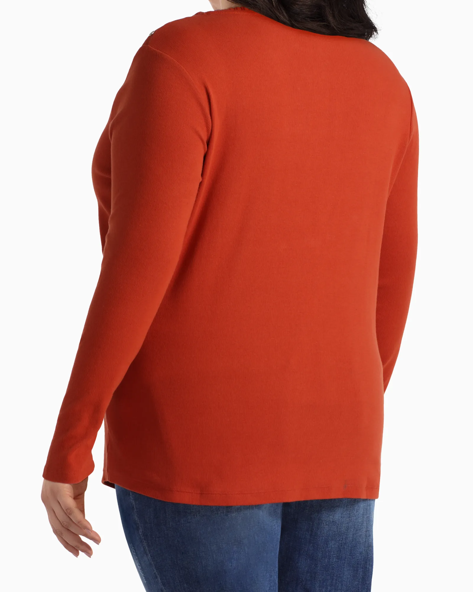 Hailey Asymmetrical Sweater | Orange