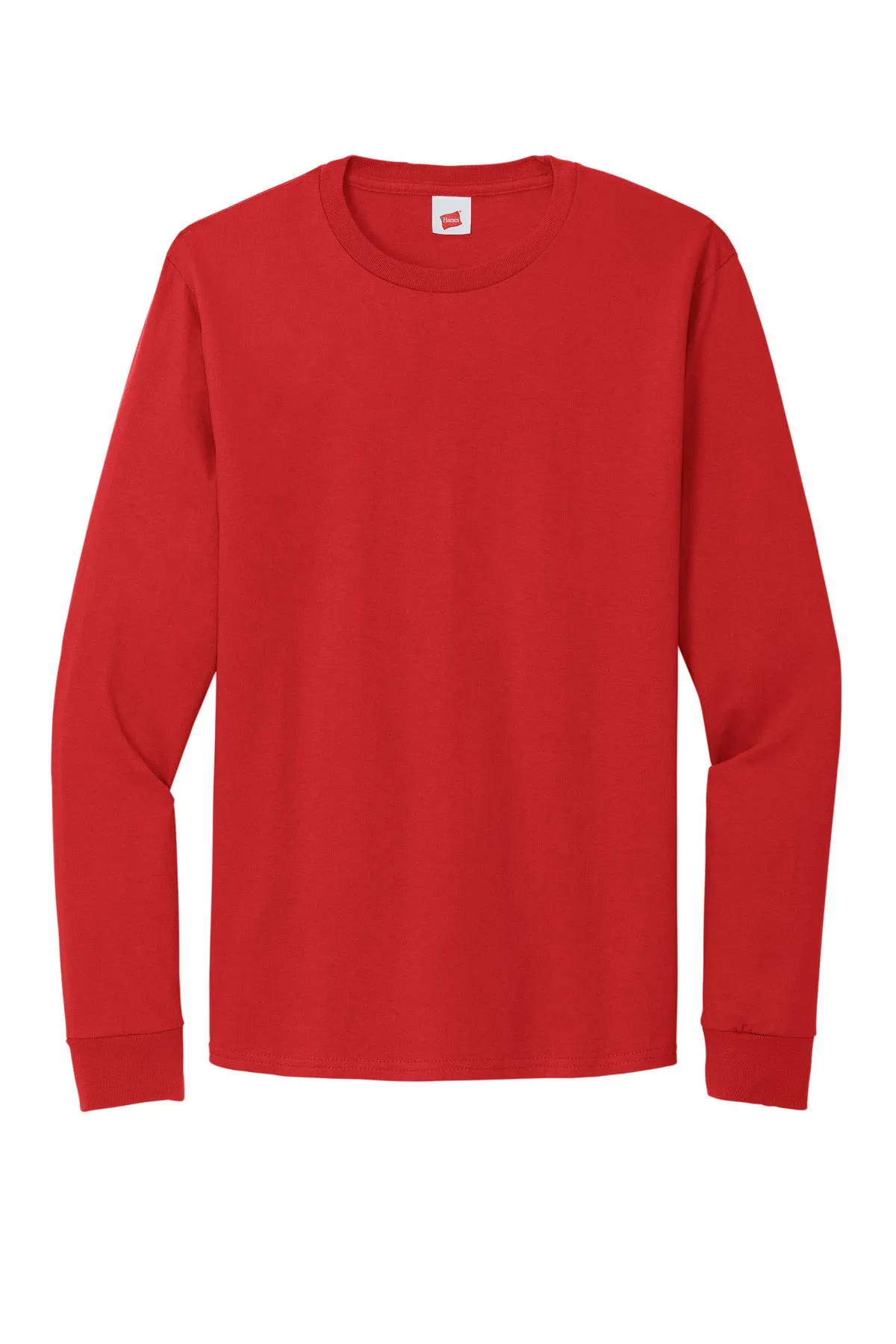 Hanes Essential-T 100% Cotton Long Sleeve T-Shirt 5286