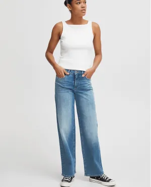 Ichi Twiggy Straight Light Blue Jeans