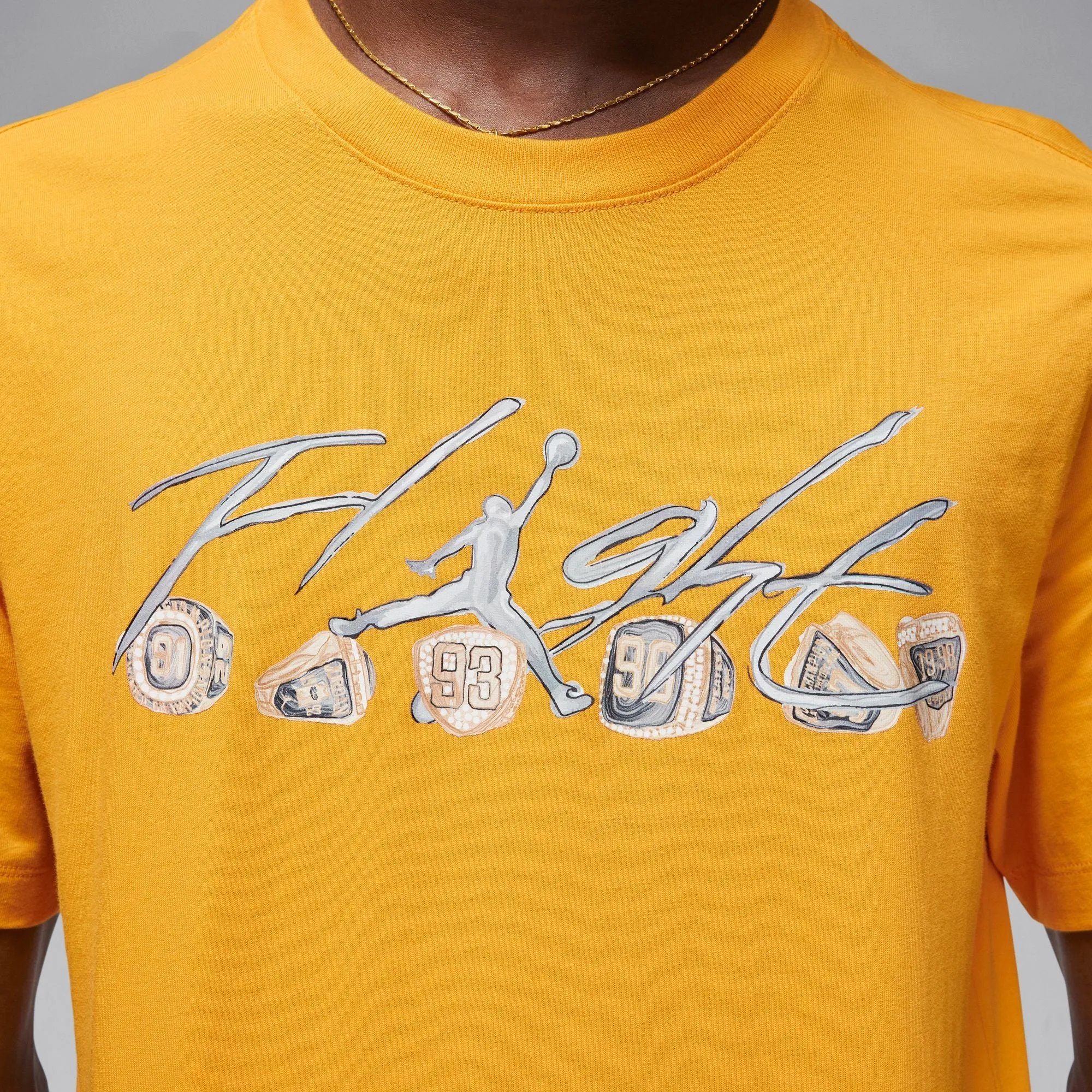 Jordan - Men - Flight Essential Ring Tee - Yellow Ochre