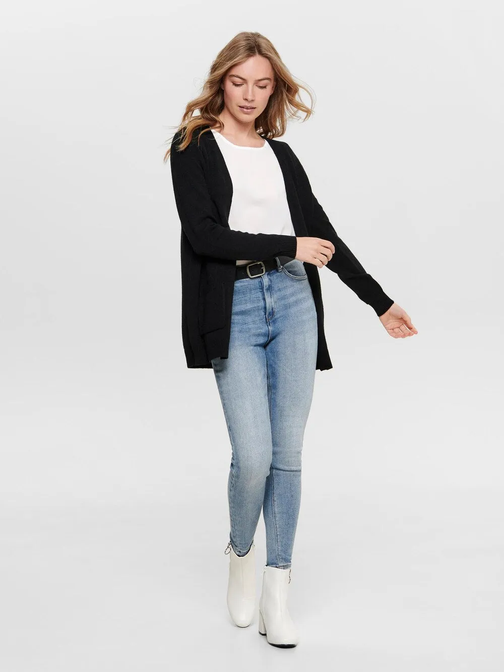 Knitted cardigan ONLY Lesly, black