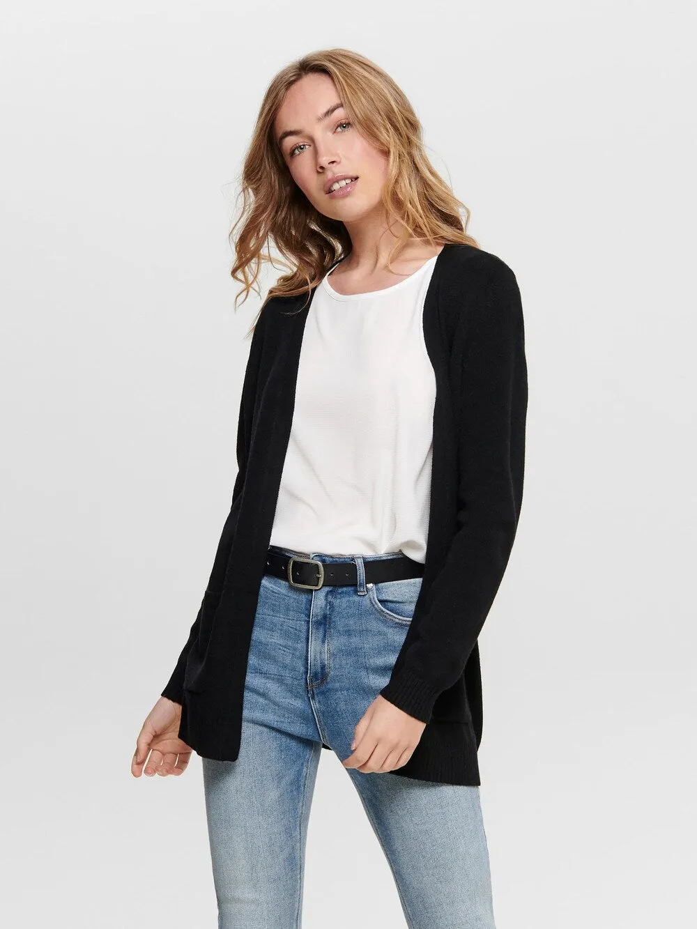 Knitted cardigan ONLY Lesly, black