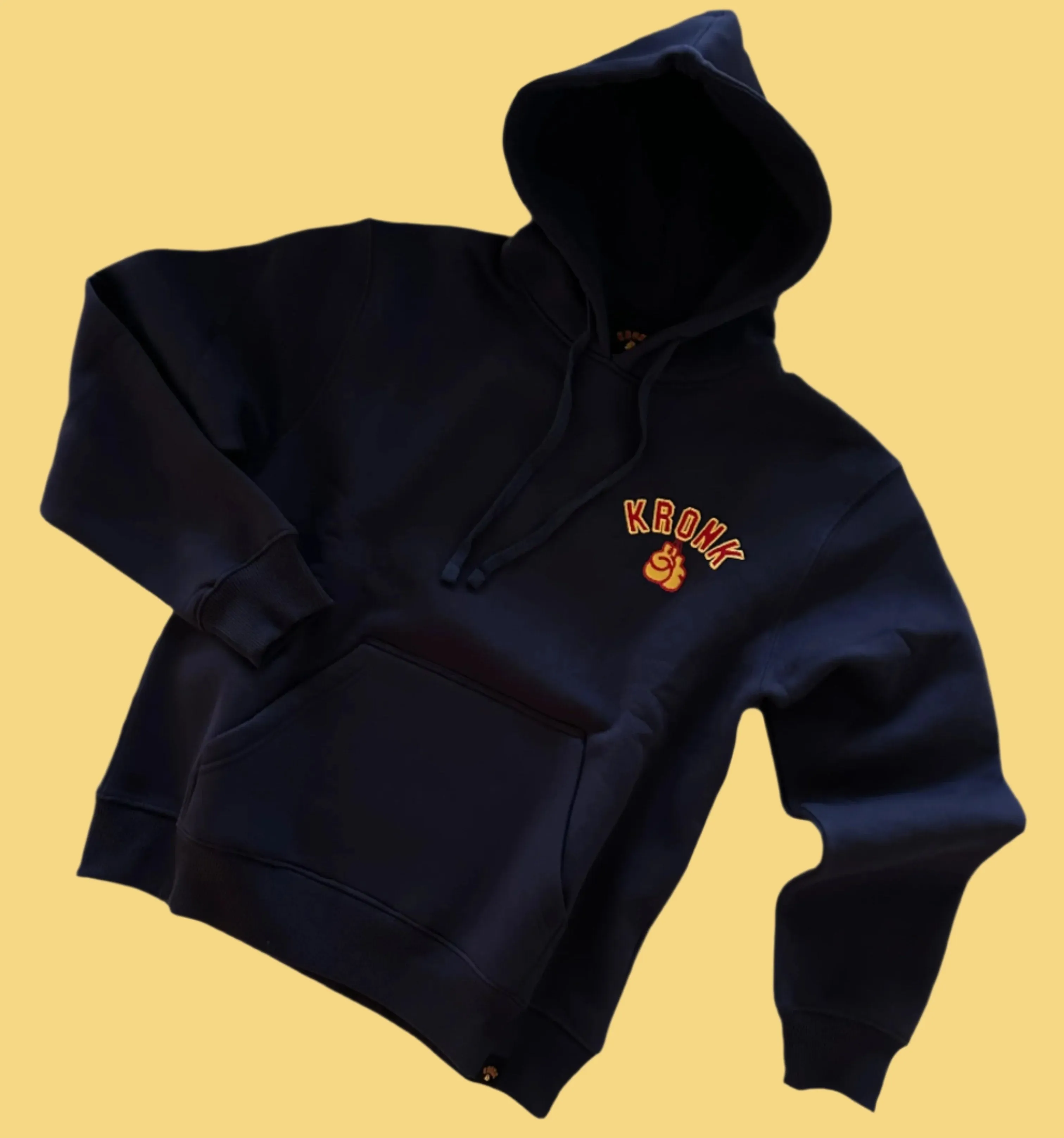 KRONK Thomas Hearns Applique Hoodie Loose Fit Navy