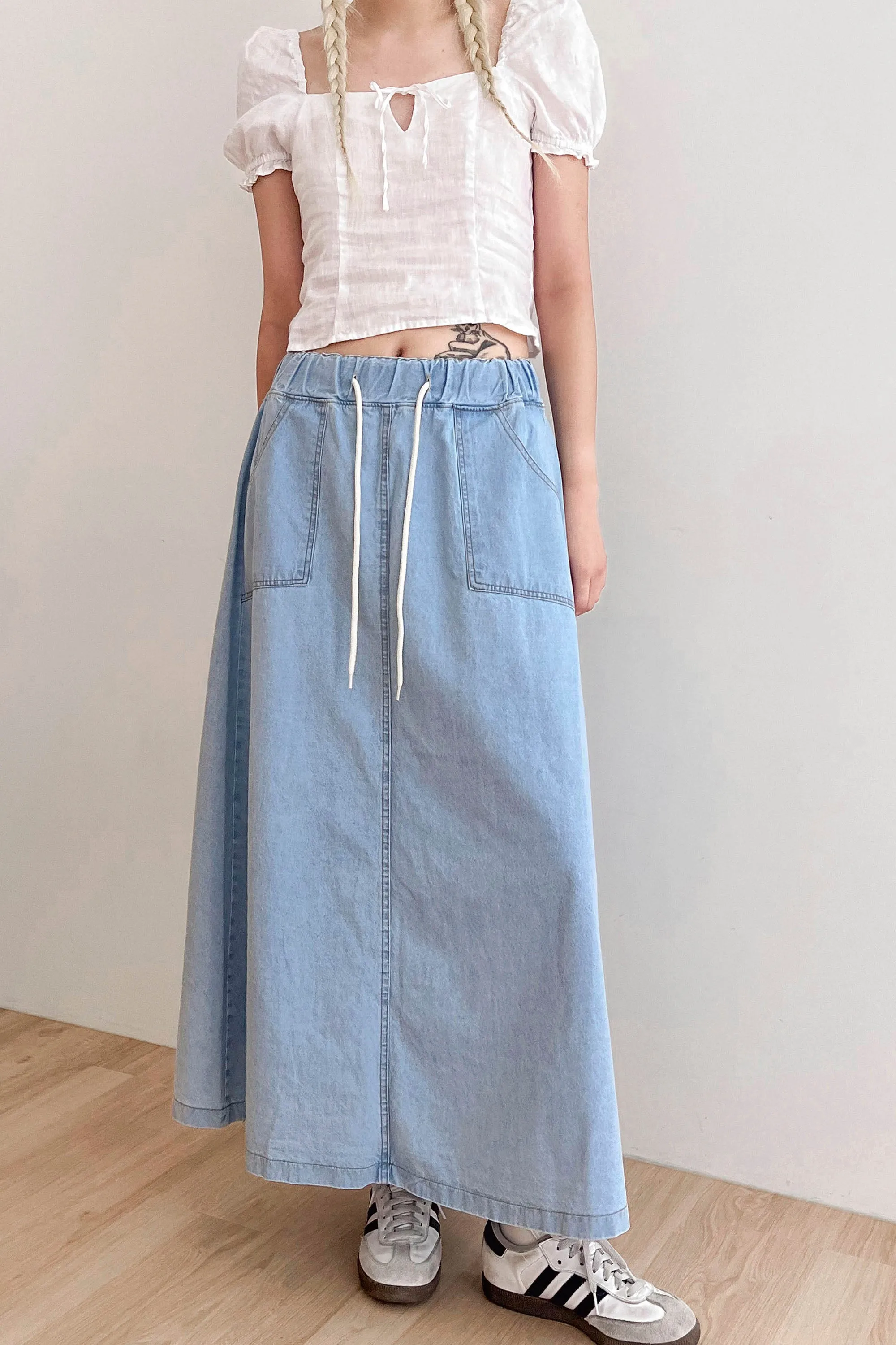 Layla Maxi Denim Skirt