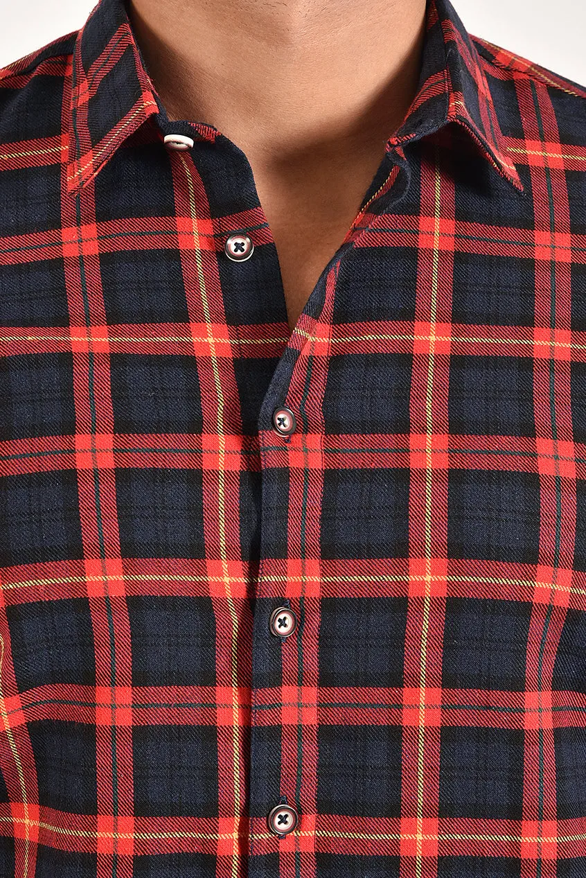 Mens Flannel Check Shirt