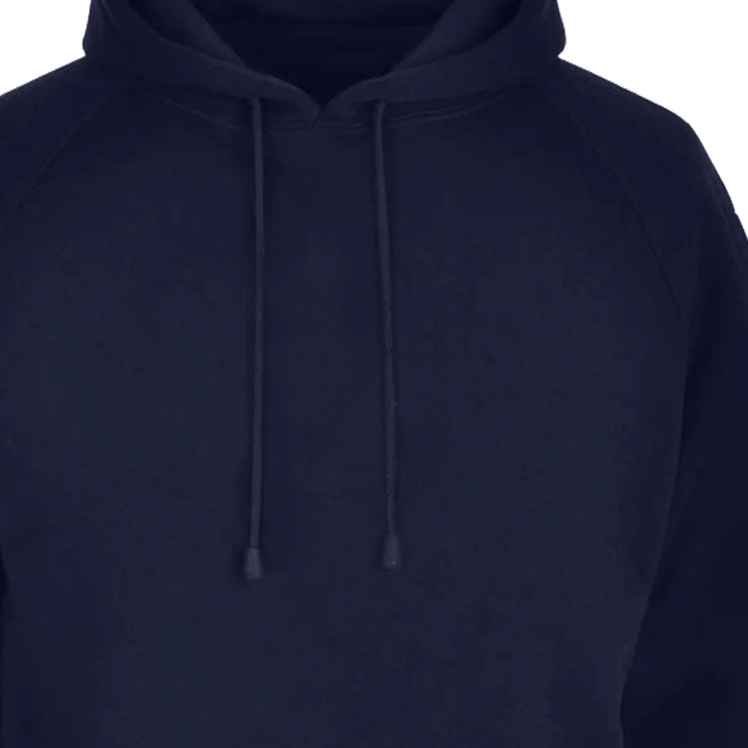 Men's Regular Fit Solid Navy Blue Hooded Sweatshirt By LazyChuks