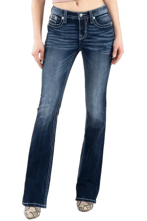 Miss Me Women's Angelic Steer Bootcut Jeans