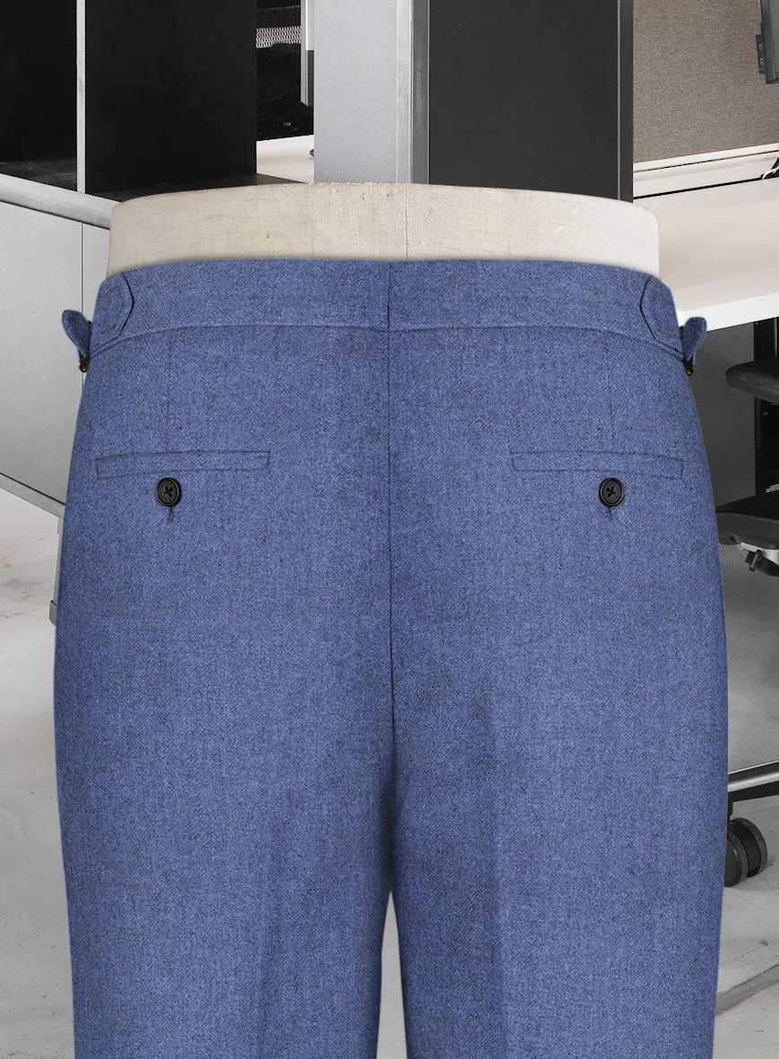 Naples Paris Blue Highland Tweed Trousers