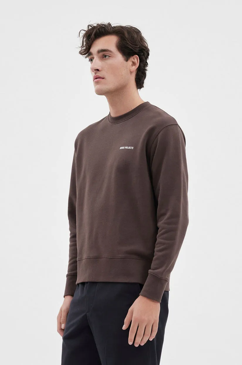 Norse Projects Arne Logo Sweat - Heathland Brown