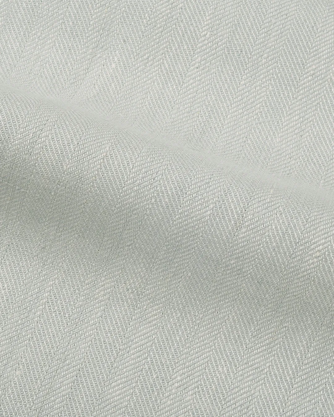 Pale Green Herringbone Linen