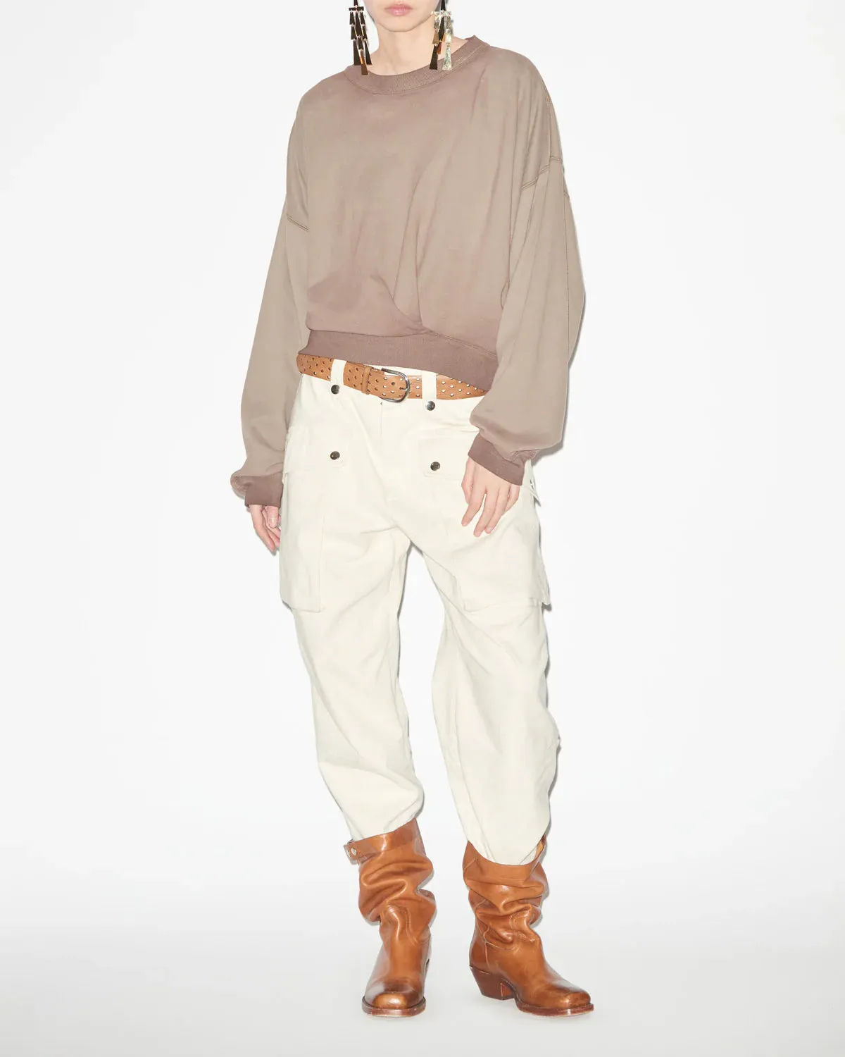 Paulia Sweatshirt in Khaki