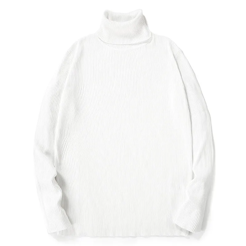 Plain Turtleneck Pullover Bottoming Sweater