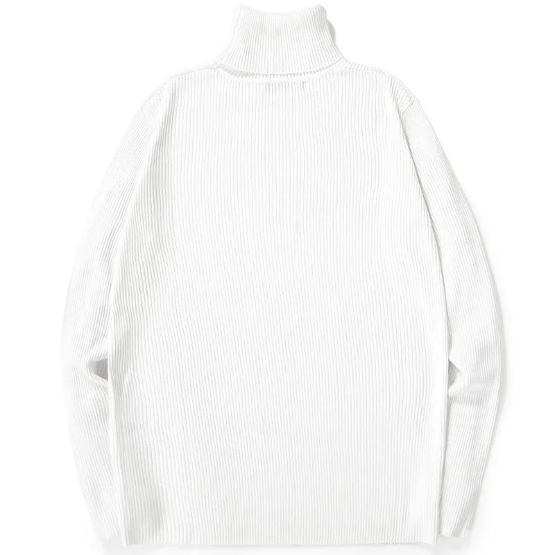 Plain Turtleneck Pullover Bottoming Sweater