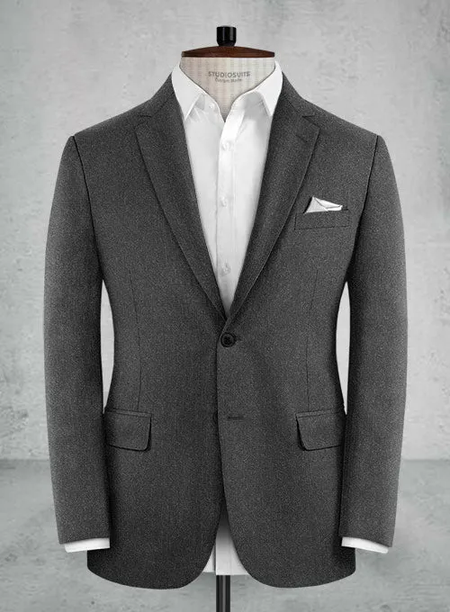 Reda Flannel Charcoal Wool Jacket