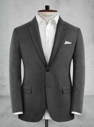 Reda Flannel Charcoal Wool Jacket